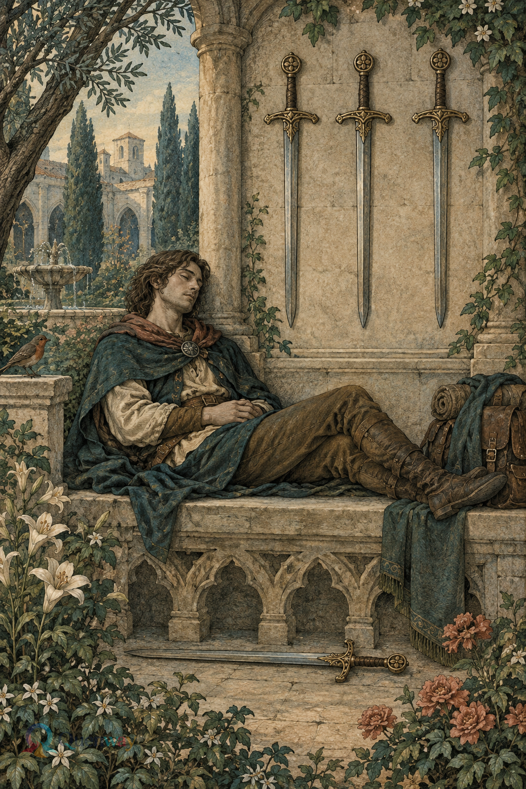 Illustratio chartae «Quattuor Gladiorum» a Quenway facta.
