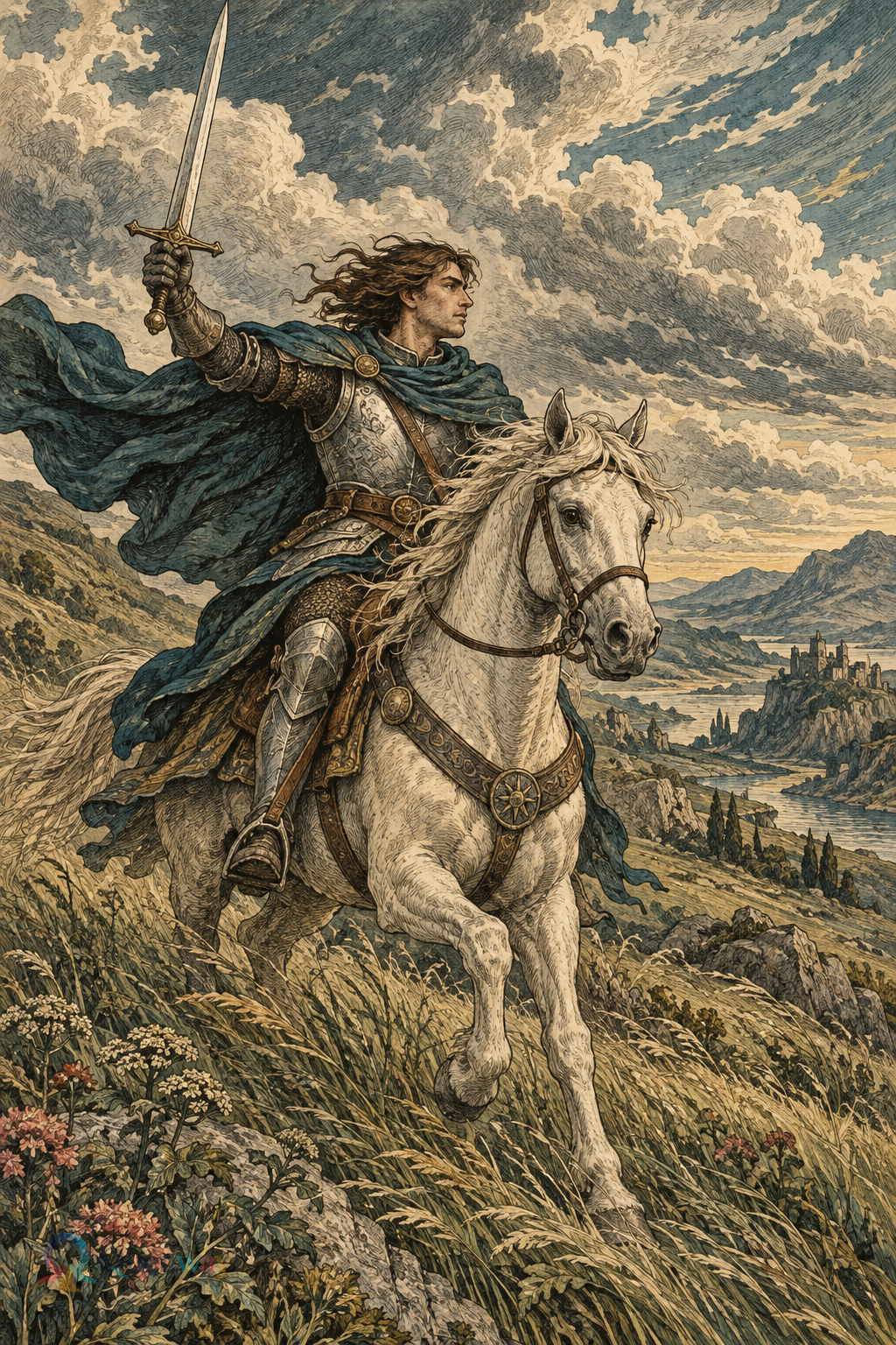 Quenway Knight of Swords card illustration